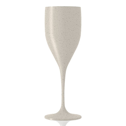 33 Cl Italesse Sunlight Beach Bio Champagne Flute in Ecorec Set 6 pcs