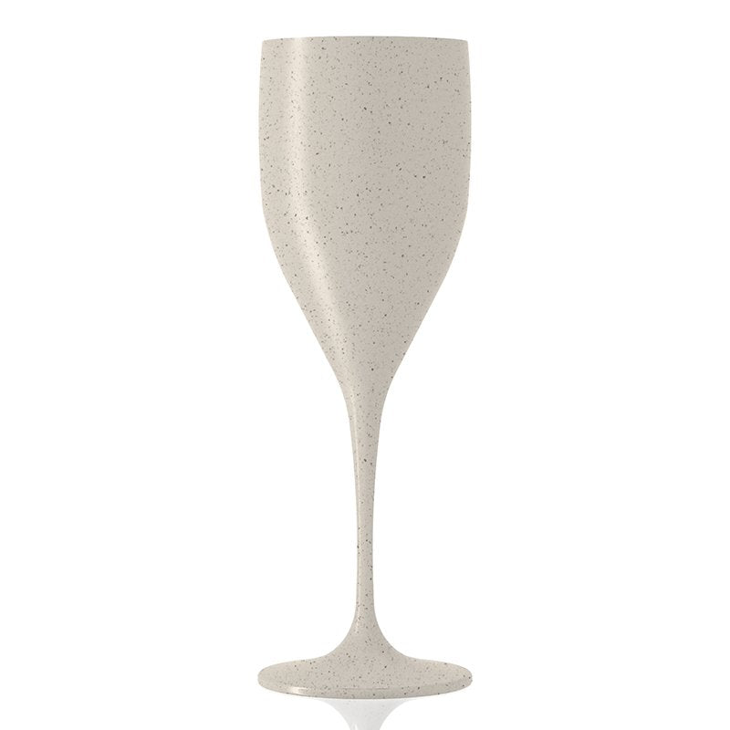 33 Cl Italesse Sunlight Beach Bio Champagne Flute in Ecorec Set 6 pcs