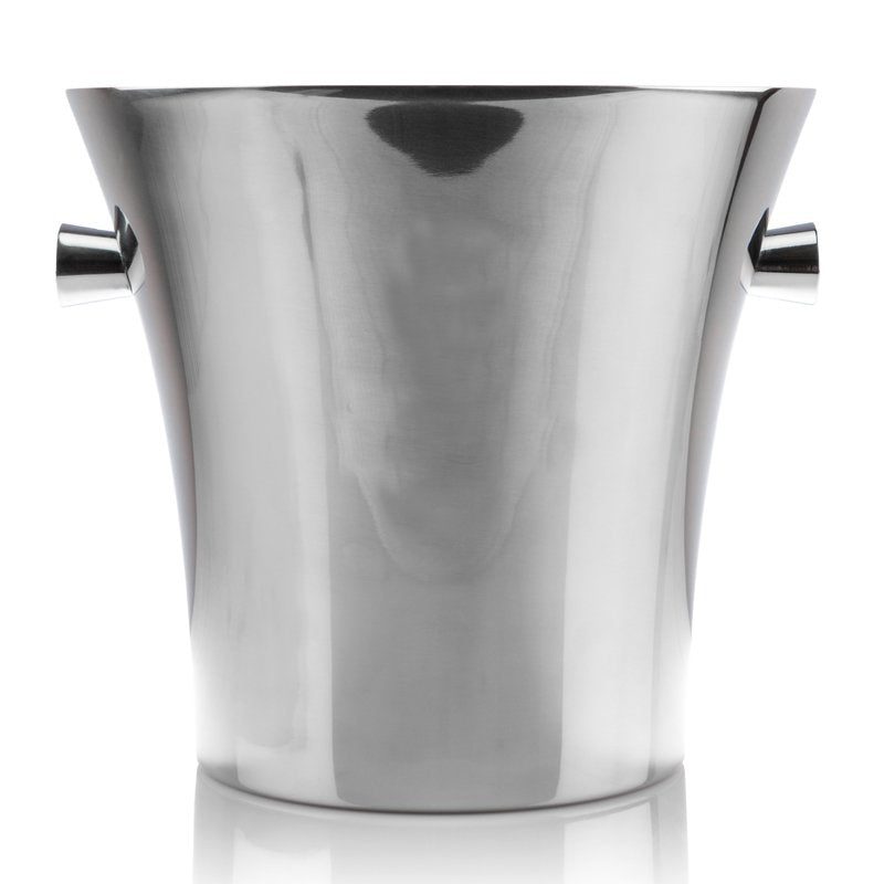 28 X H 23 4Cm Italesse Winston Champagne Bucket For 2 Bottles In Stainless Steel