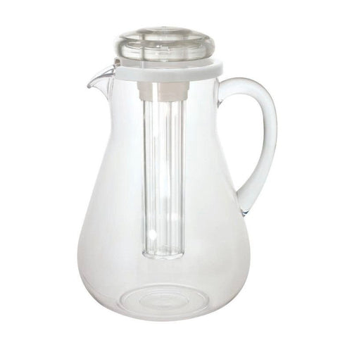 2 L Ilsa Crystal Smeralda Carafe In Polycarbonate with Lid and Cooler