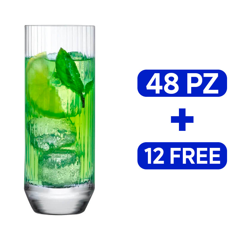34 Cl Nude Big Top Cocktail Glass in Glass - Set of 60 Pieces