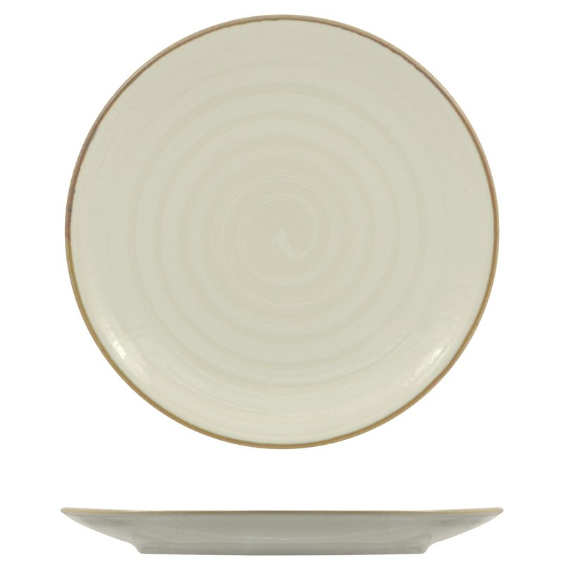 28 Cm Saturnia Vortex Plato llano de porcelana Set de 6 pz