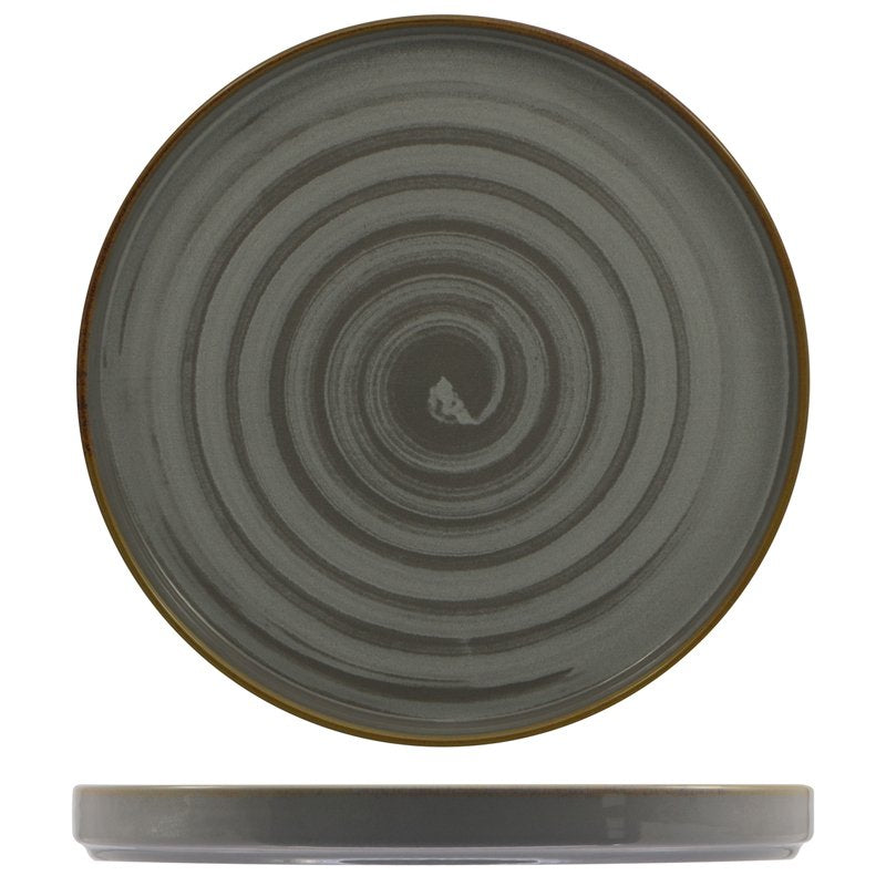 28 Cm Saturnia Vortex Plato llano de porcelana Set de 6 pz