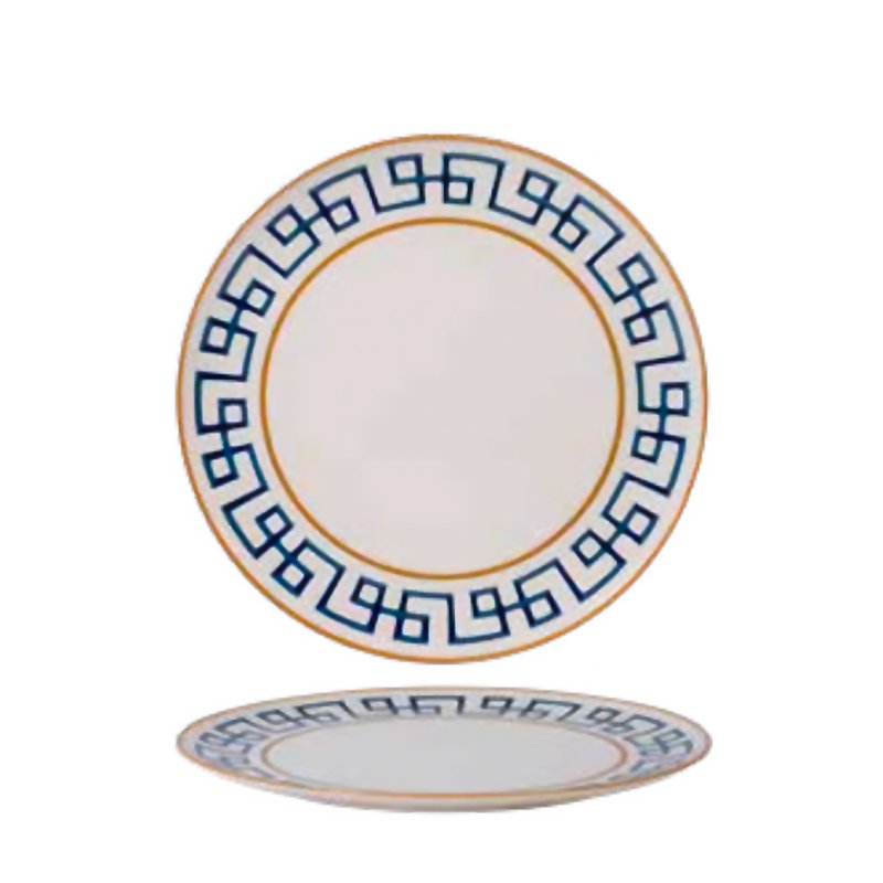 26 Cm Dedalo Assiette Plate En Porcelaine Set 6 pièces