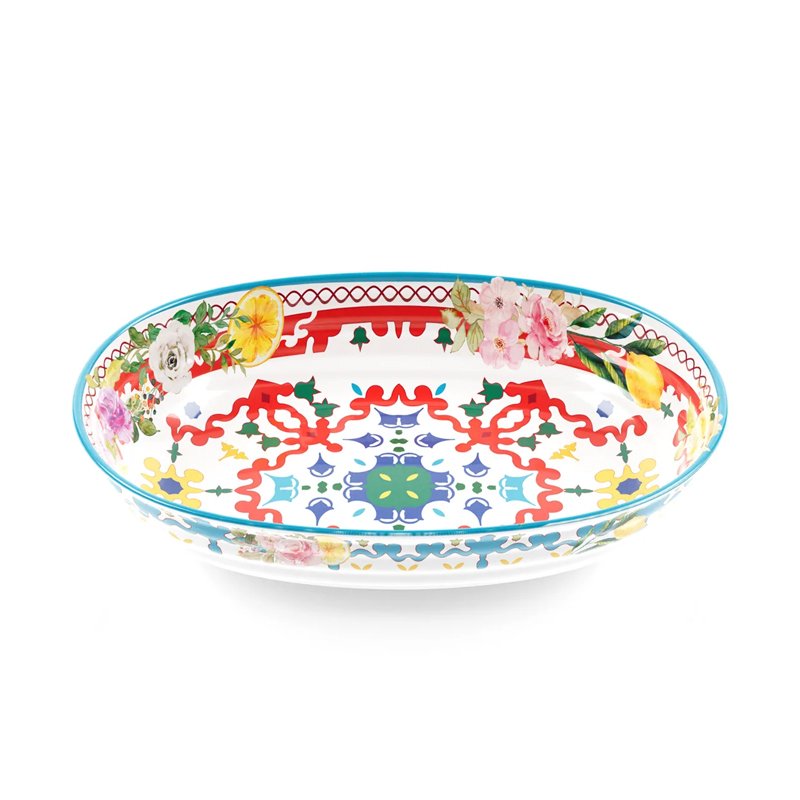 32 5X23 Cm Guzzini Flower And Lemon Kom in melamine Set 2 stuks