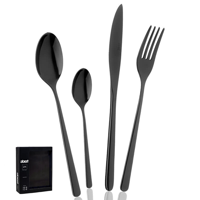Abert Stilo Servicio de Cubiertos en Acero Inoxidable - Set de 24 Pzs