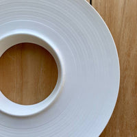 31 2 Cm Essentia Magnesium Plain Ring Plato de Presentación Redondo en Porcelana Set 2 Pzs