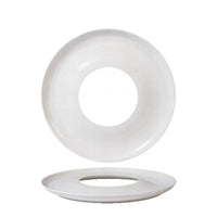 31 Cm Essentia Magnesium Deep Ring Plato de Presentación Redondo en Porcelana Set 2 Pzs