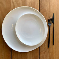 25 5 Cm Essentia Magnesium Eclipse Plato de presentación redondo en porcelana Set 2 Pzss