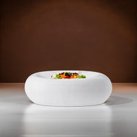 15x10 cm Stone assiette de présentation ovale en porcelaine set de 6