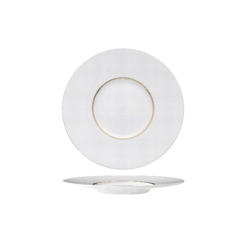 17 Cm Essentia Ligne D Or Piatto Pane In Porcellana Set 6 Pz