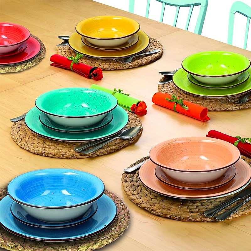 Tognana Louise Art And Pepper Service De Vaisselle In Gres Set 18 Pièces
