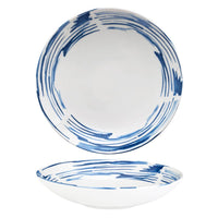 25 Cm Tognana Seaside Deep Plate In Porcelain Set 6 Pcs