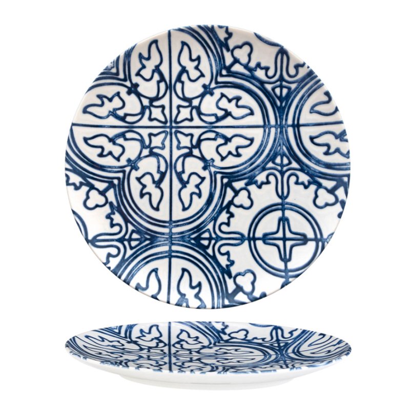 26 Cm Tognana Seaside Plato llano en porcelana Set 6 Pzss