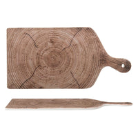 Tabla De Cortar Rectangular En Porcelana Efecto Madera Set 4 Piezas