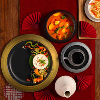 31 Cm Ariane Kama Plato Llano De Porcelana Set 6 Pz