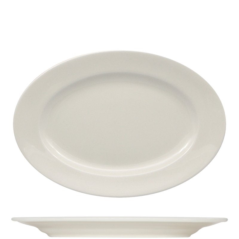 38X26 5 Cm Ariane Prime ovals Serviertablett aus Porzellan Set mit 6 Stk
