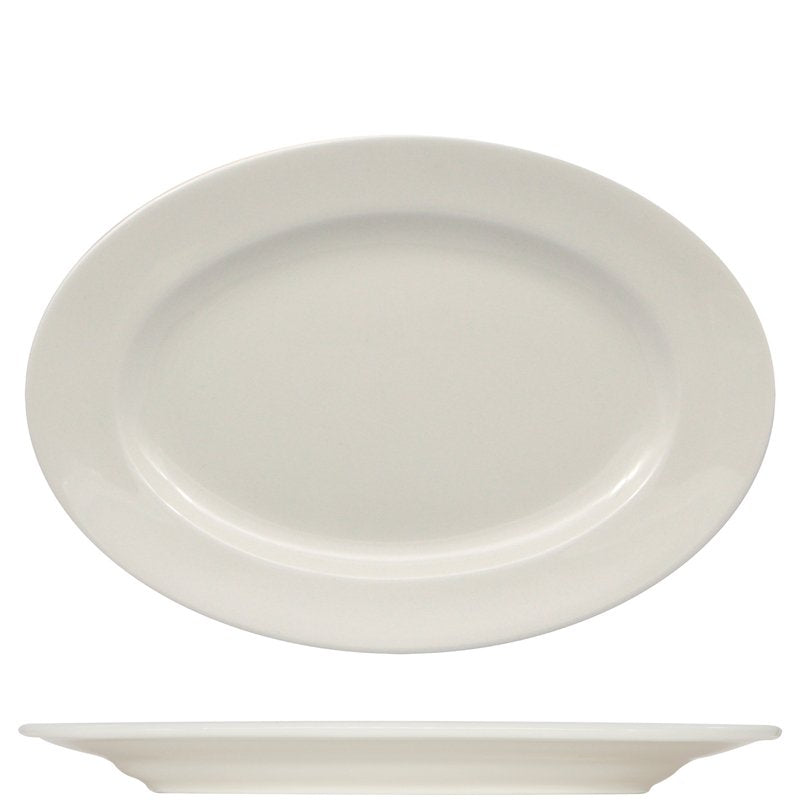 45X31 5 Cm Ariane Prime ovals Serviertablett aus Porzellan Set mit 3 Stk