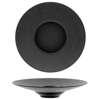28 Cm Ariane Black Dazzle Assiette creuse en porcelaine Set 6 Pcs