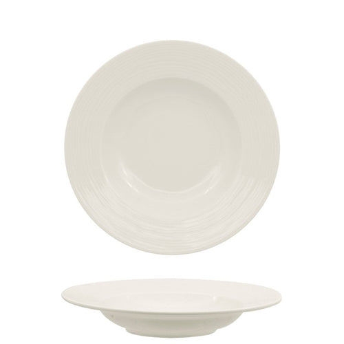 23 Cm Ariane Eclipse Deep Plate In Porcelain Set 12 Pcs
