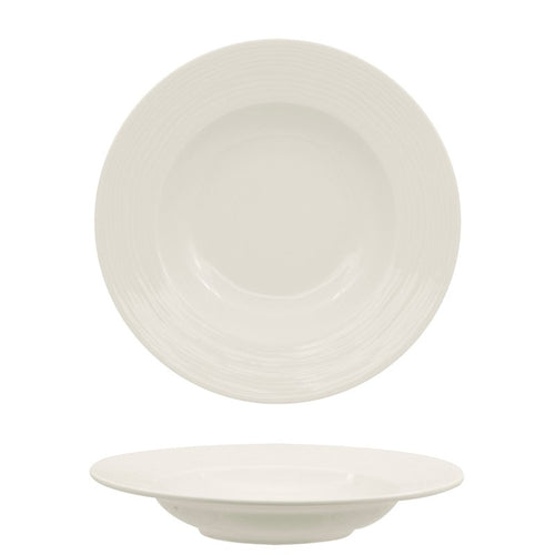 26 Cm Ariane Eclipse Deep Plate In Porcelain Set 6 Pcs