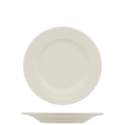 24 Cm Ariane Eclipse Flat Plate In Porcelain Set 12 Pcs