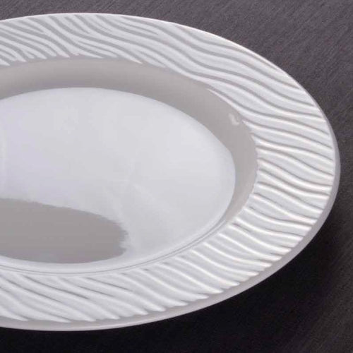 17 cm Ariane Ripple flat porcelain plate set of 12