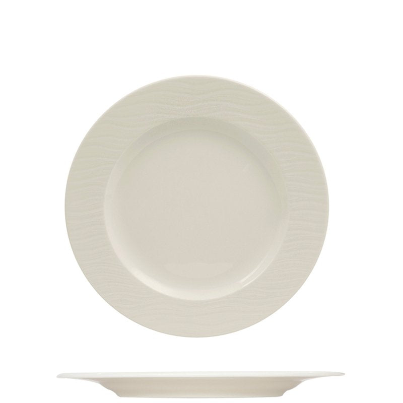 24 Cm Ariane Ripple Plato llano en porcelana Set 12 Pzss