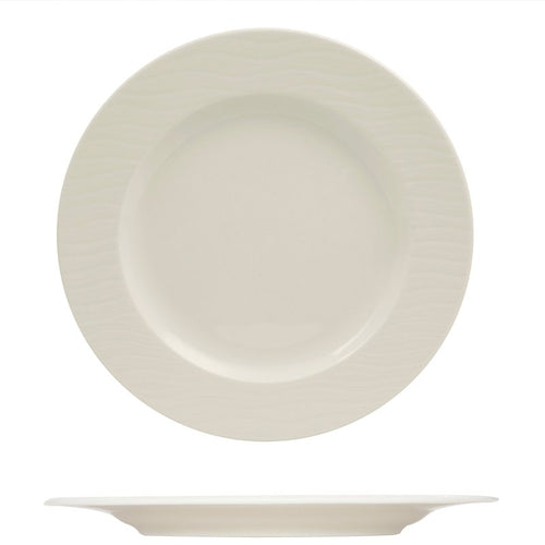 31 Cm Ariane Ripple Flat Plate in Porcelain Set 6 Pcs