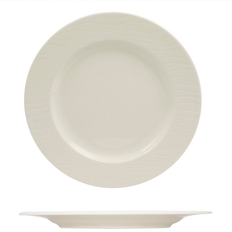31 Cm Ariane Ripple Assiette Plate en Porcelaine Set 6 Pcs