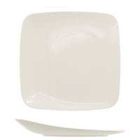 27X27 Cm Ariane Vital Square Flat Plate In Porcelain Set 12 Pcs