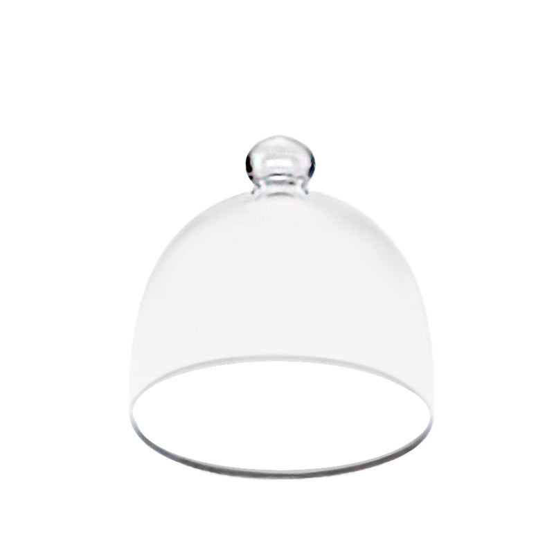 15 Cm Crackle Cloche In Glass