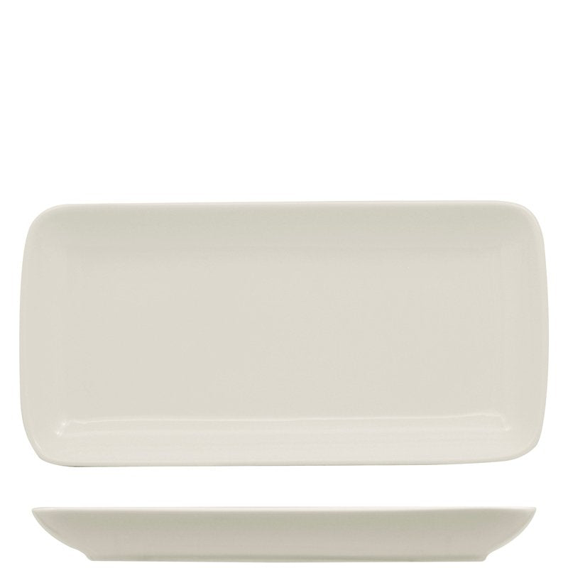 36X16 5 Cm Ariane Buffet Rectangular Serving Tray in Porcelain Set 6 pcs