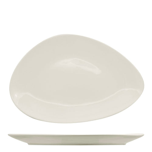 33X33 Cm Ariane Island Flat Plate in Porcelain Set 6 Pcs