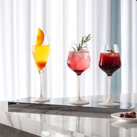 38 cl - Villeroy & Boch Manufacture Rock Blanc Calice Vino Bianco In Vetro Cristallino - Set 4 Pz