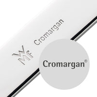 Mango cuchillo acero cromado con grabados logo WMF y texto Cromargan sobre fondo blanco.