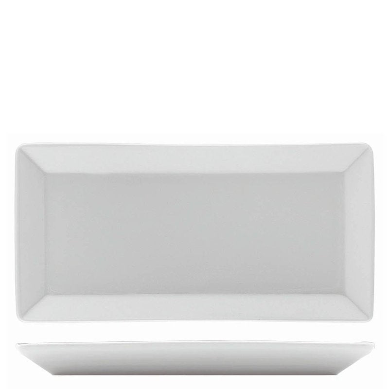 33X26 Cm Kutahya Porselen Maya Rectangular Serving Platter in Porcelain Set 6 Pcs