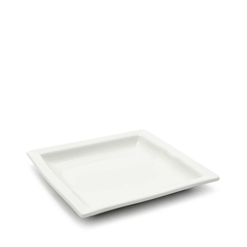 14x14 cm Lioness Justwhite plat bord van porselein set 6 st