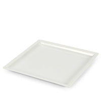 29X29 Cm Lioness Justwhite Piatto Piano In Porcellana Set 3 Pz