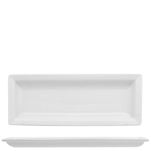 22 5X8 7 Cm Lioness Justwhite Rectangular Presentation Plate In Porcelain Set 6 Pcs