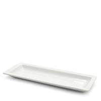 22 5X8 7 Cm Lioness Justwhite Assiette de présentation rectangulaire en porcelaine Set 6 Pcs