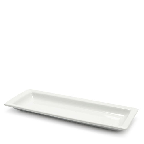22 5X8 7 Cm Lioness Justwhite Rectangular Presentation Plate In Porcelain Set 6 Pcs