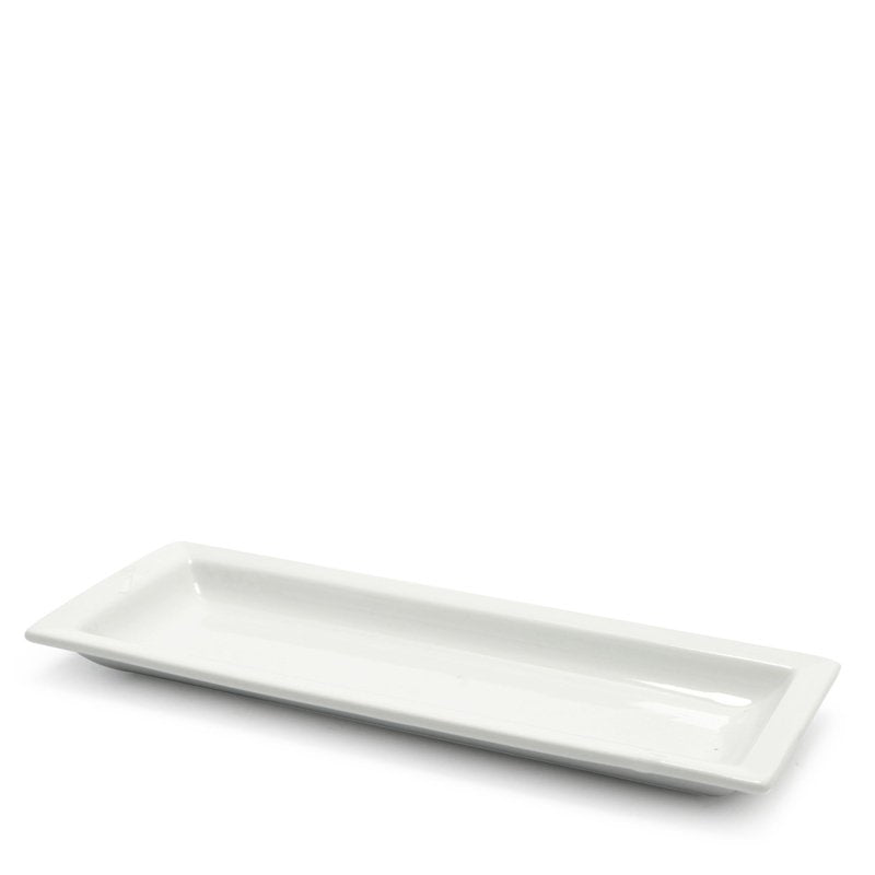 22 5X8 7 Cm Lioness Justwhite Assiette de présentation rectangulaire en porcelaine Set 6 Pcs
