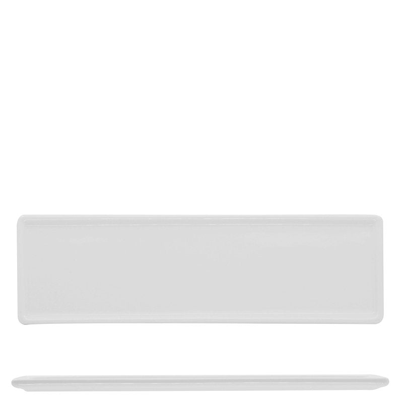 26 3X8 Cm Lioness Justwhite Rectangular Serving Platter In Porcelain Set 6 pcs