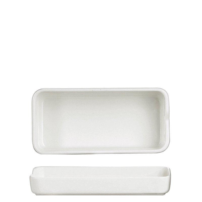 15x7.5 cm Arcoroc Mekkano low rectangular porcelain bowl