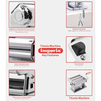 Imperia New Titania Pasta Machine in Steel