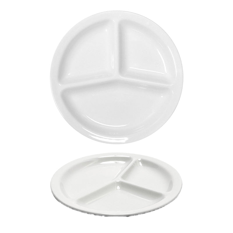 26 5 Cm Saturnia Tris Plateau de service rond en porcelaine Set 6 Pcs