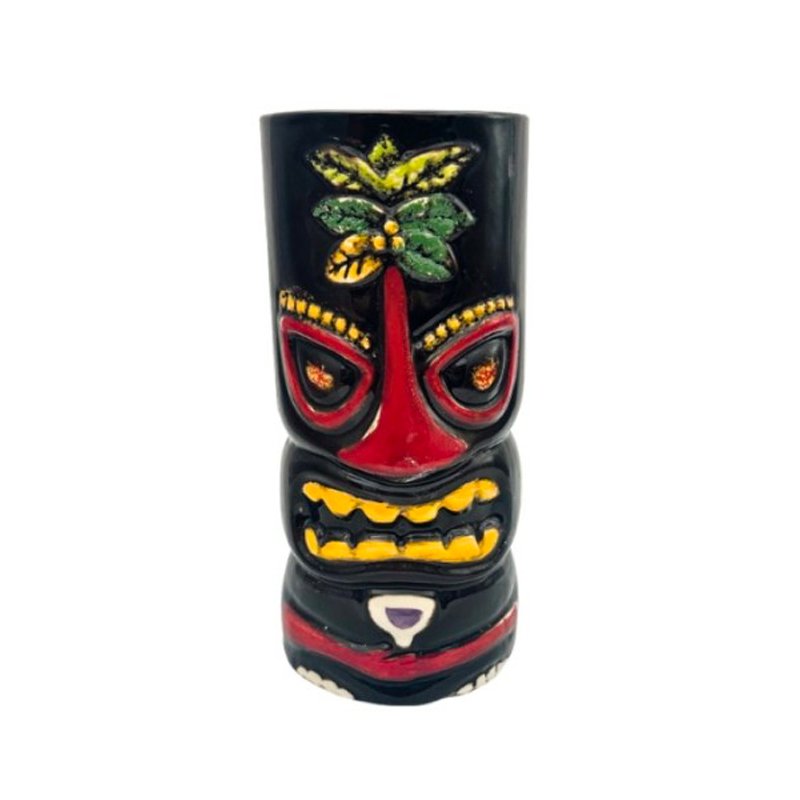 60 Cl Paderno Tiki Mug Bicchiere Cocktail Maori In Ceramica