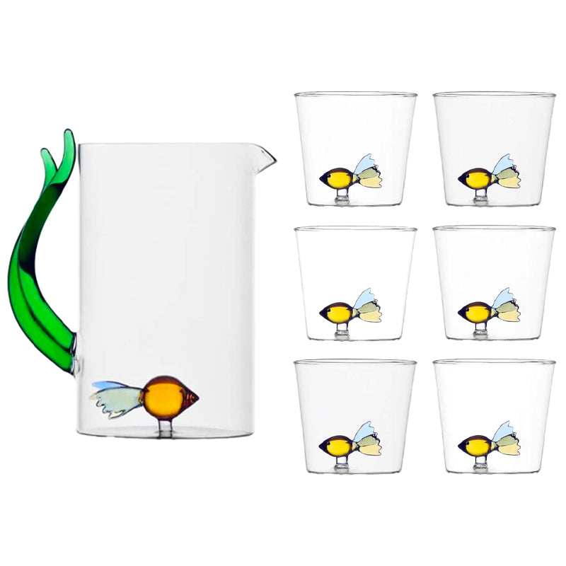 Ichendorf Animal Farm Set Karaf en Glazen - Set van 7 Stuks