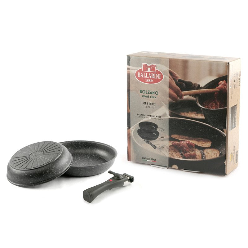 Ballarini Bolzano Set poêles antiadhésives en aluminium avec manche amovible set de 3 pièces
